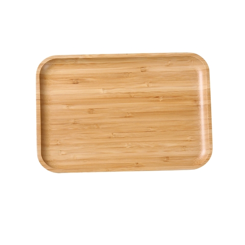 Yanco China BB-114 Bamboo 14" x 10" Rectangular Serving Tray - 12 Each