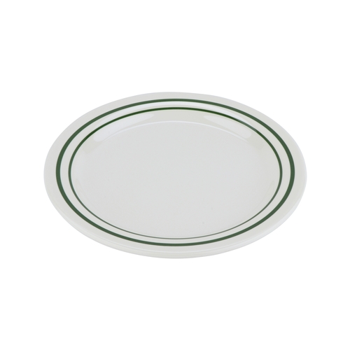 GET BF-010-EM Emerald Melamine 10" dia. Break-Resistant Plate - 1 Doz