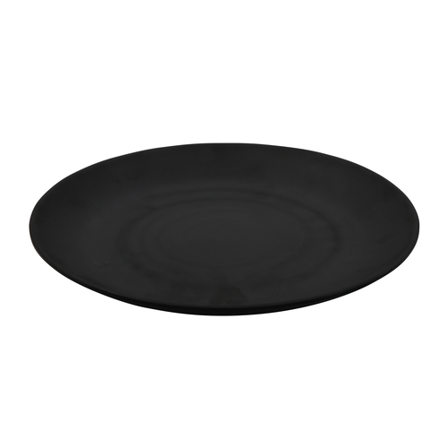GET BF-12-BK Nara Black Melamine 12" dia. Plate - 1 Doz