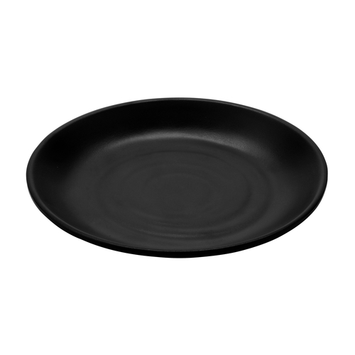 GET BF-6-BK Nara Black Melamine 6.25" dia. Plate - 2 Doz