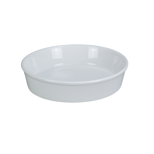 Yanco China BK-211 Accessories White Porcelain 11" dia. Deep Baking Dish- 1 Doz
