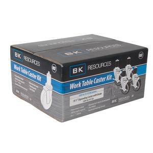 BK Resources 5SBR-RA-LDP-PS4 Work Table Caster Kit 5" Diameter - 4 Per Kit