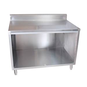 BK Resources CSTR5-3060 60"W x 30"D Stainless Steel Cabinet Base Work Table