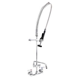BK Resources BKF-SMPR-WB-AF14-G OptiFlow Pre-Rinse Assembly w/ 44" Stainless Steel Hose