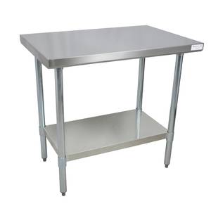 BK Resources CVT-4830 48"W x 30"D 16 Gauge Stainless Steel Work Table