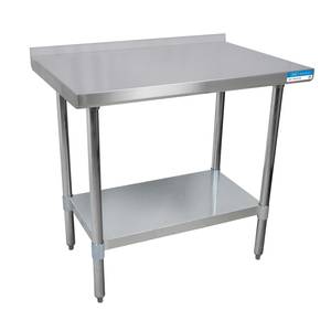 BK Resources CVT-4836 48"W x 36"D 16 Gauge Stainless Steel Work Table
