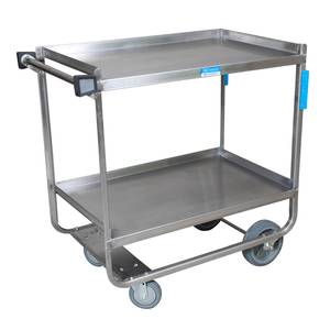 BK Resources BKC-2133S-2H 21"W x 33"D 2-Tier Stainless Steel Utility Cart