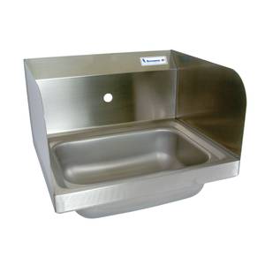BK Resources BKHS-W-1410-1-SS 14"W Wall Mount Hand Sink without Faucet