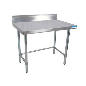 BK Resources SVTR5OB-3030 30"Wx30"D All Stainless Steel Work Open Base Table