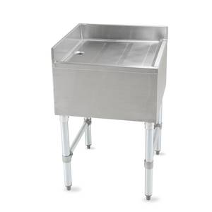 BK Resources BKUBD-C2121S 21" x 21" Stainless Steel Corner Drainboard