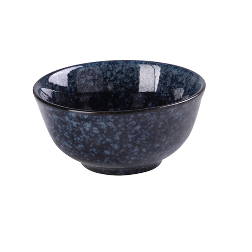 Yanco China BL-805 Blue Star Glazed Porcelain 10 oz. Deep Rice Bowl - 3 Doz