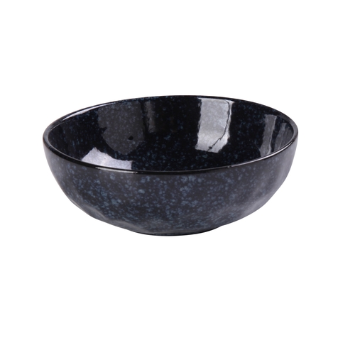 Yanco China BL-808 Blue Star Glazed Porcelain 30 oz. Deep Noodle Bowl - 1 Doz