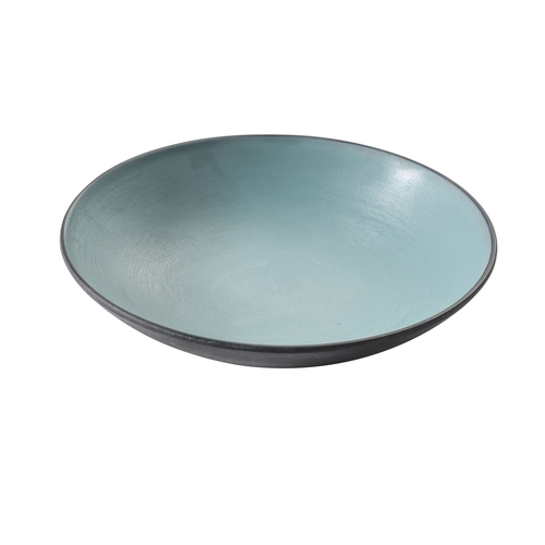 Yanco China BM-307TL Birmingham Teal & Gray Melamine 12 oz. Soup Bowl - 4 Dozen