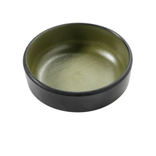 Yanco China BM-4004GR Birmingham Green & Gray Melamine 4 oz. Square Sauce Dish