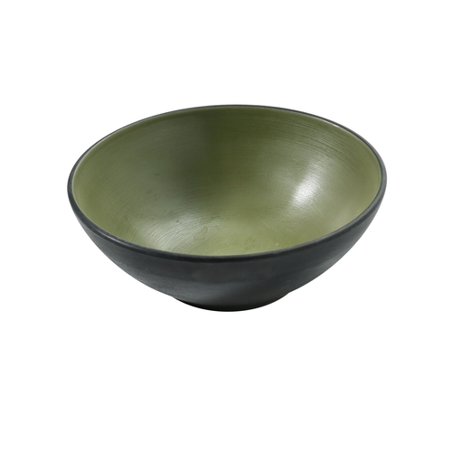 Yanco China BM-405GR Birmingham Green & Gray Melamine 15 oz. Soup Bowl - 4 Doz