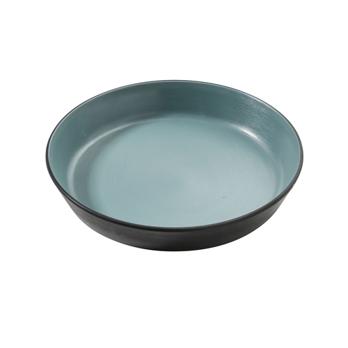 Yanco China BM-506TL Birmingham Teal & Gray Melamine 12 oz. Deep Dish - 4 Doz