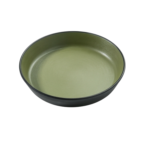 Yanco China BM-508GR Birmingham Green & Gray Melamine 24 oz. Deep Dish - 2 Doz