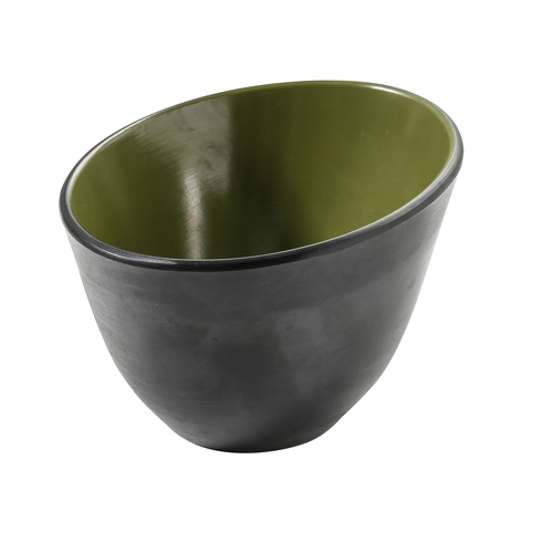 Yanco China BM-705GR Birmingham Green & Gray Melamine 35 oz. Serving Sheer Bowl