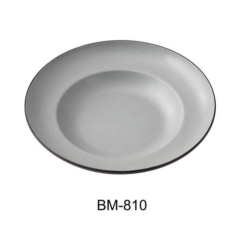 Yanco China BM-810 Birmingham Two-Tone Melamine 12 oz. Pasta Bowl - 2 Doz
