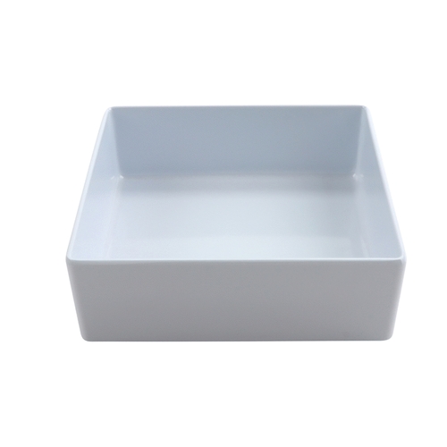 GET BN-F-W Milano White Melamine 7.5" x 7.5" Bento Box Insert - 1 Doz