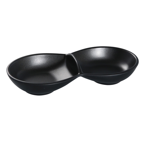 Yanco China BP-4032 Black Pearl Asian Style Melamine 6 oz. Sauce Bowl - 4 Doz