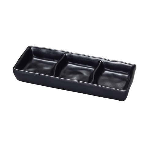 Yanco China BP-4033 Black Pearl Asian Style Melamine 2 oz. Sauce Dish - 6 Doz