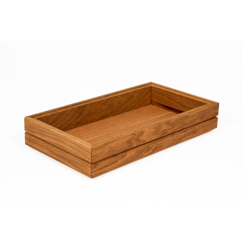 Mikasa Hospitality BQ003L Select Concept Oak 12.8" x 6.9" Stackable Box - 4 Each