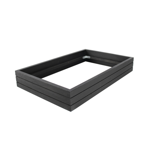 Mikasa Hospitality BQ005B Select Concept Black Oak 22.2" x 14.1" Flatware Holder
