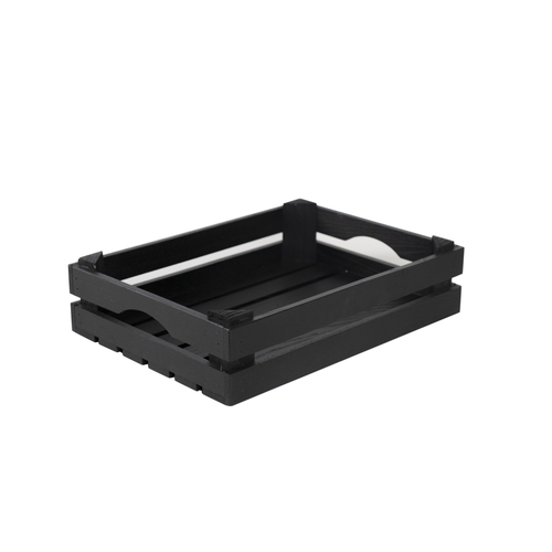 Mikasa Hospitality BQ047B Select Concept Black Oak 13.4"x 9.8" Flatware Holder