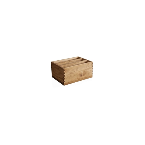 Mikasa Hospitality BQ075L Select Concept Oak 9.9" x 7.5" Flatware Holder