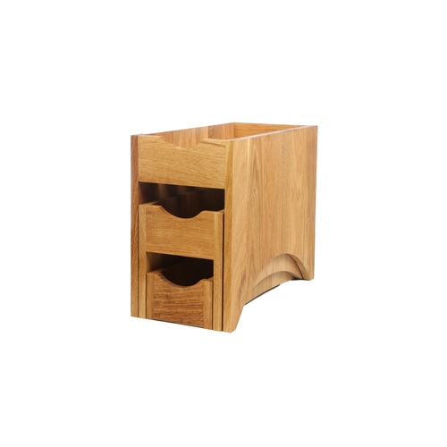 Mikasa Hospitality BQ112L Select Concept Oak 15.5" x 7.8" 3-Tray Display Stand