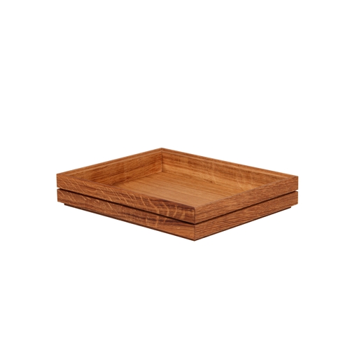 Mikasa Hospitality BQ202L Select Concept Oak 12.8" x 10.4" x 2.3"H Cutlery Box