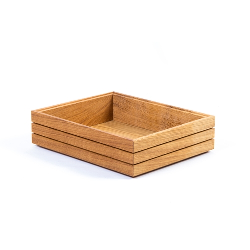 Mikasa Hospitality BQ203L Select Concept Oak 12.8" x 10.4" x 3.3"H Cutlery Box
