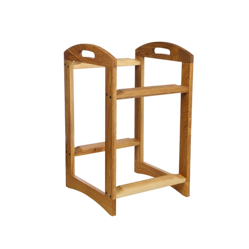 Mikasa Hospitality BQ207L Select Concept Oak 11.7" x 11.5" 2-Tier Display Stand