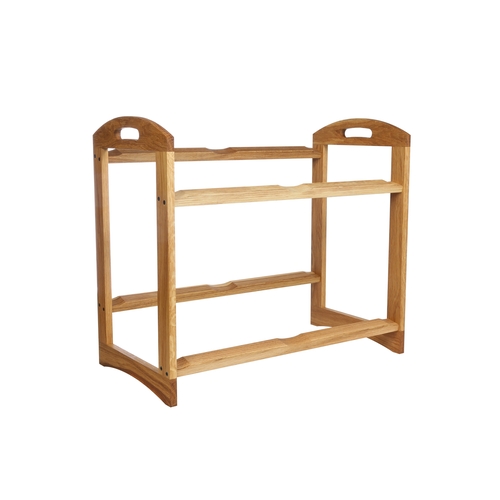 Mikasa Hospitality BQ208L Select Concept Oak 8.3" x 8.3" 2-Tier Display Stand