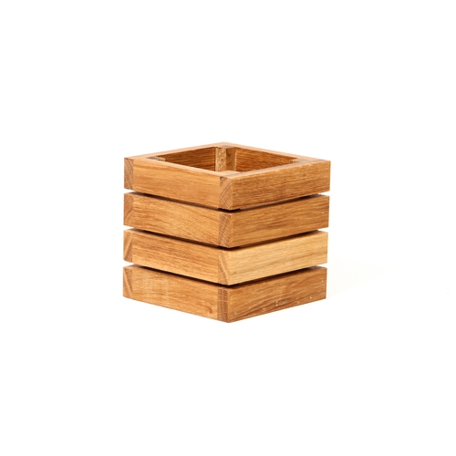 Mikasa Hospitality BQ234L Select Concept Oak 5.9" x 5.9" Cutlery Box - 4 Each