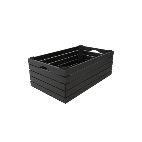 Mikasa Hospitality BQ237B Select Concept Black Oak 19.7" x 11.6" Flatware Box