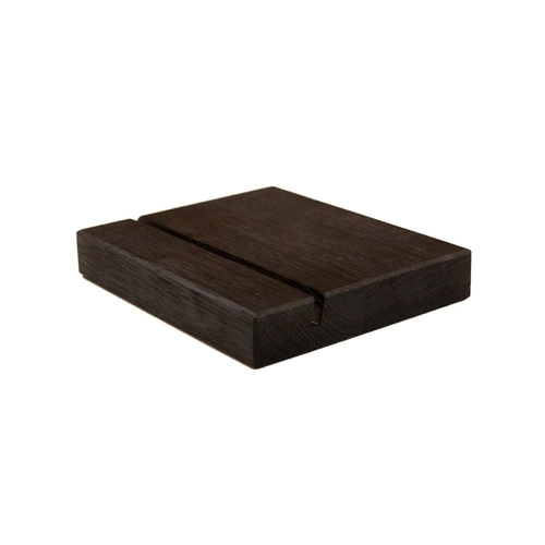 Mikasa Hospitality BQ245B Select Concept Black Oak 4.9" x 3.9" Menu Holder - 20 Each