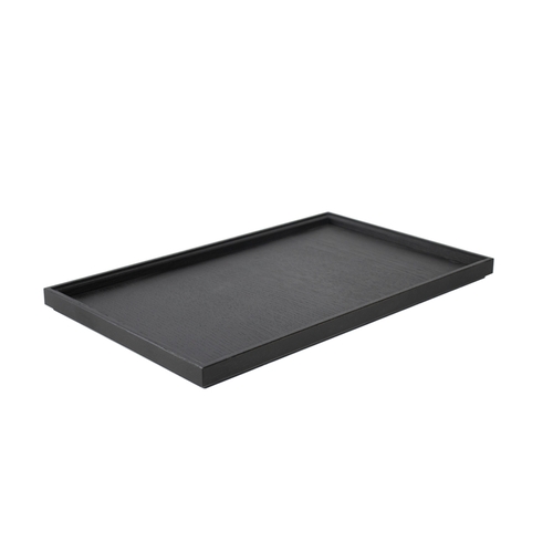 Mikasa Hospitality BQ702B Select Concept Black Oak 20.9" x 12.8" Flatware Holder