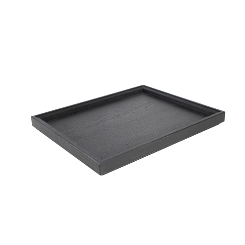 Mikasa Hospitality BQ703B Select Concept Black Oak 12.8" x 10.4" Flatware Holder
