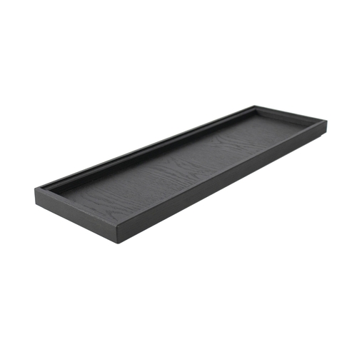 Mikasa Hospitality BQ704B Select Concept Black Oak 20.9" x 6.4" Flatware Holder