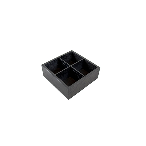 Mikasa Hospitality BQ720B Select Concept Black Oak 7.9" x 7.9" Tea Box - 5 Each