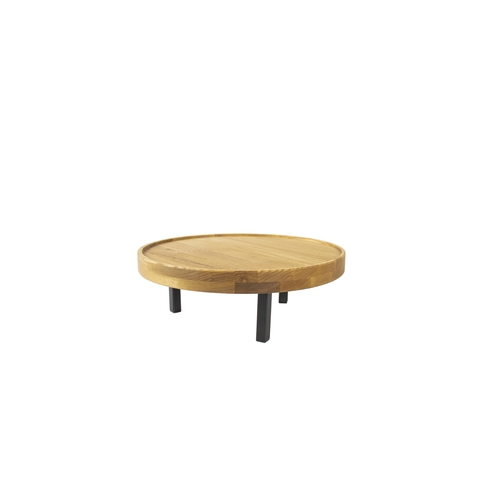 Mikasa Hospitality BQ802L Select Concept Oak 12.6" Dia. x 4.6"H Display Riser - 2 Each