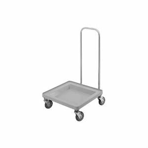 Cambro CDR2020H151 Camdolly for Camracks w/ Handle Soft Gray Polypropylene