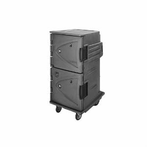 Cambro CMBHC1826TSC191 Camtherm Tall Profile Electric Hot/Cold Cart - Gray