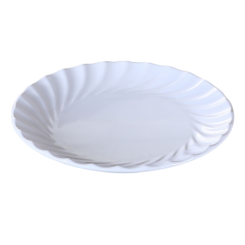 Yanco China CAT-1015 Catering White Melamine 15.5" Plate - 6 Each