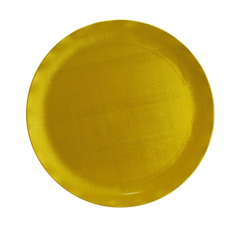 Yanco China CAT-1020G Catering Gold Melamine 20" Plate - 6 Each
