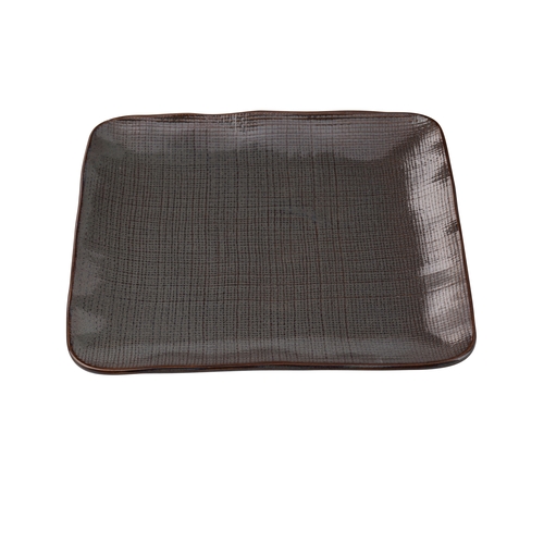 Yanco China CB-508 Cowboy Basket Weave China 8.25" x 8.25" Square Plate - 2 Doz