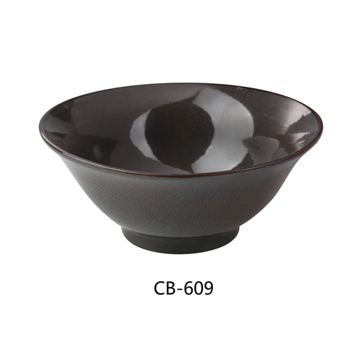 Yanco China CB-609 Cowboy Basket Weave China 43 oz. Ramen Bowl - 1 Doz
