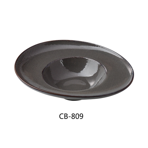 Yanco China CB-809 Cowboy Basket Weave China 10 oz. Dessert Plate - 1 Doz